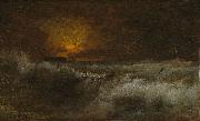George Inness Sunset over the Sea Spain oil painting artist